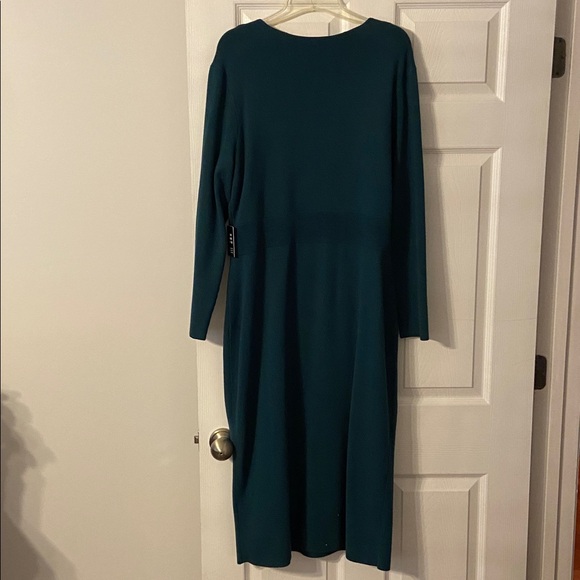 Express Teal Long Sleeve Dress size XL brand new length 47” bust 38/40” - Picture 6 of 9